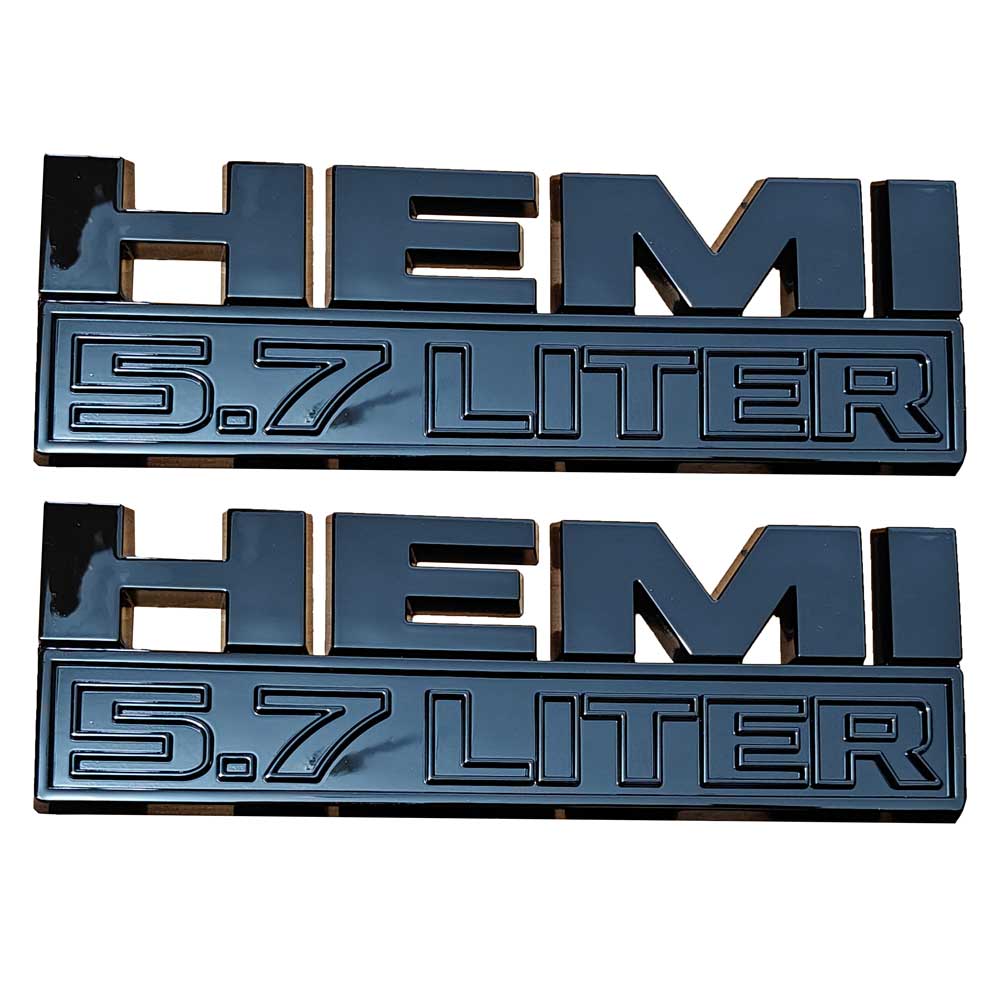 HEMI 5.7 LITER Emblems | 2Pcs