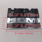 HEMI 5.7 LITER Emblems | 2Pcs