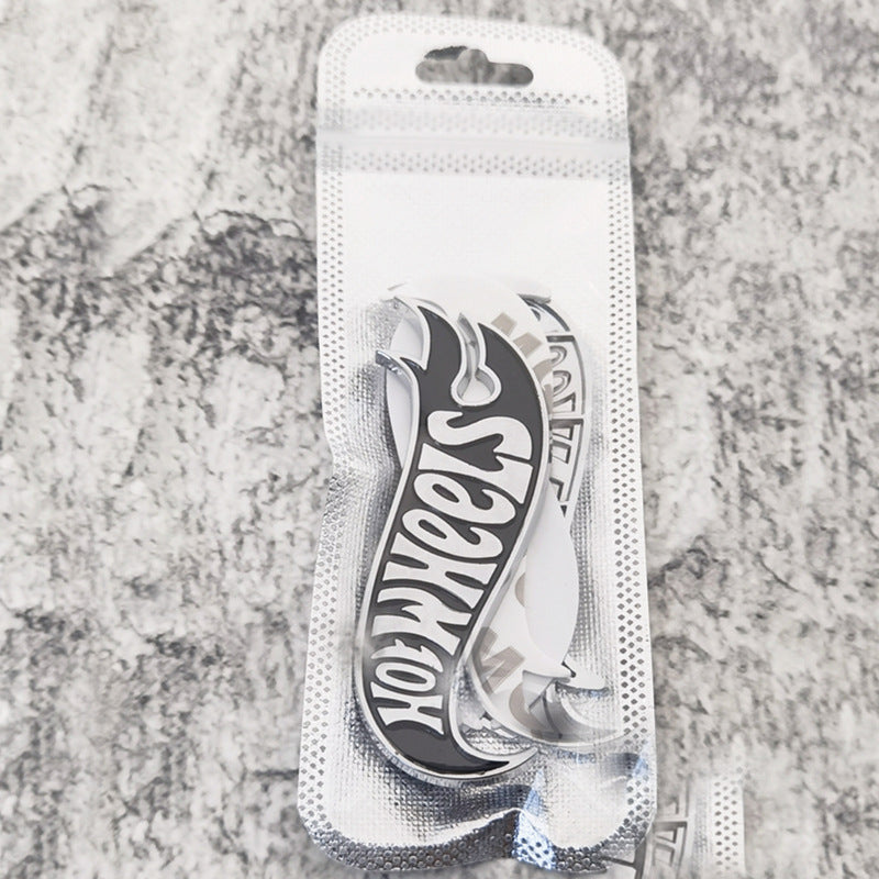 2Pcs Hot Wheels Metal Emblems
