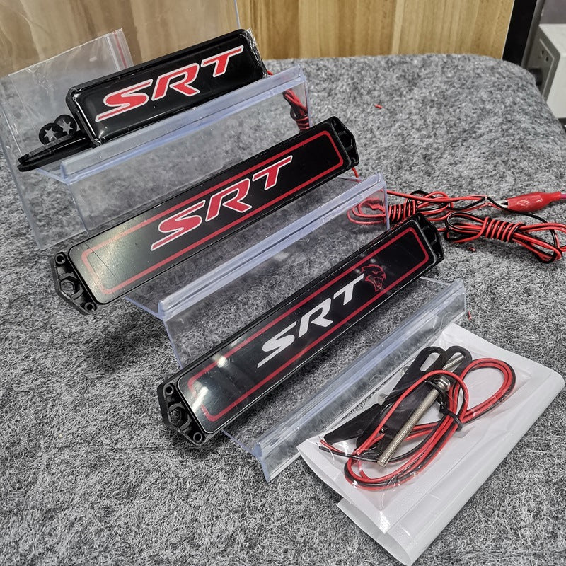 1Pc Dodge SRT LED Illuminated Front Grille Emblem Badge