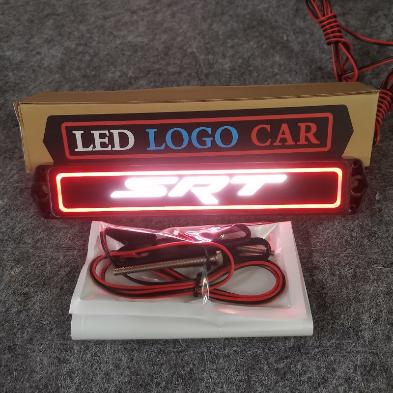 1Pc Dodge SRT LED Illuminated Front Grille Emblem Badge