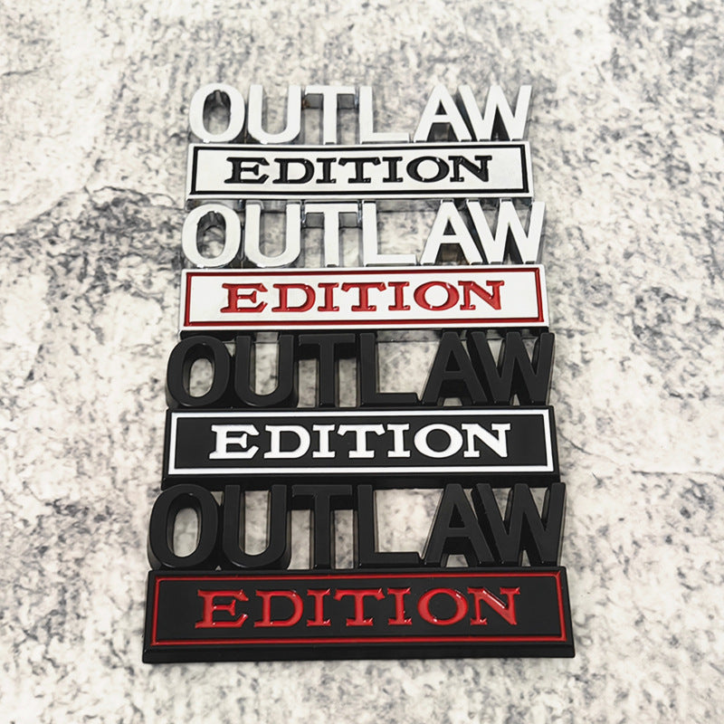 OUTLAW EDITION Emblem | 2Pcs