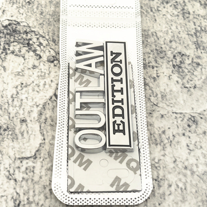 OUTLAW EDITION Emblem | 2Pcs