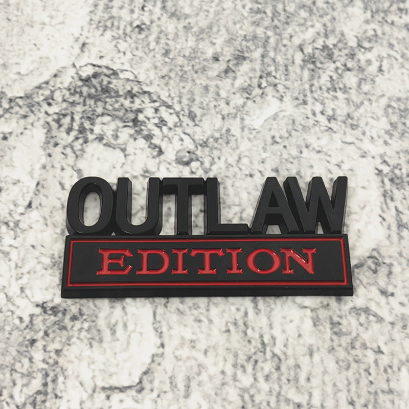 OUTLAW EDITION Emblem | 2Pcs