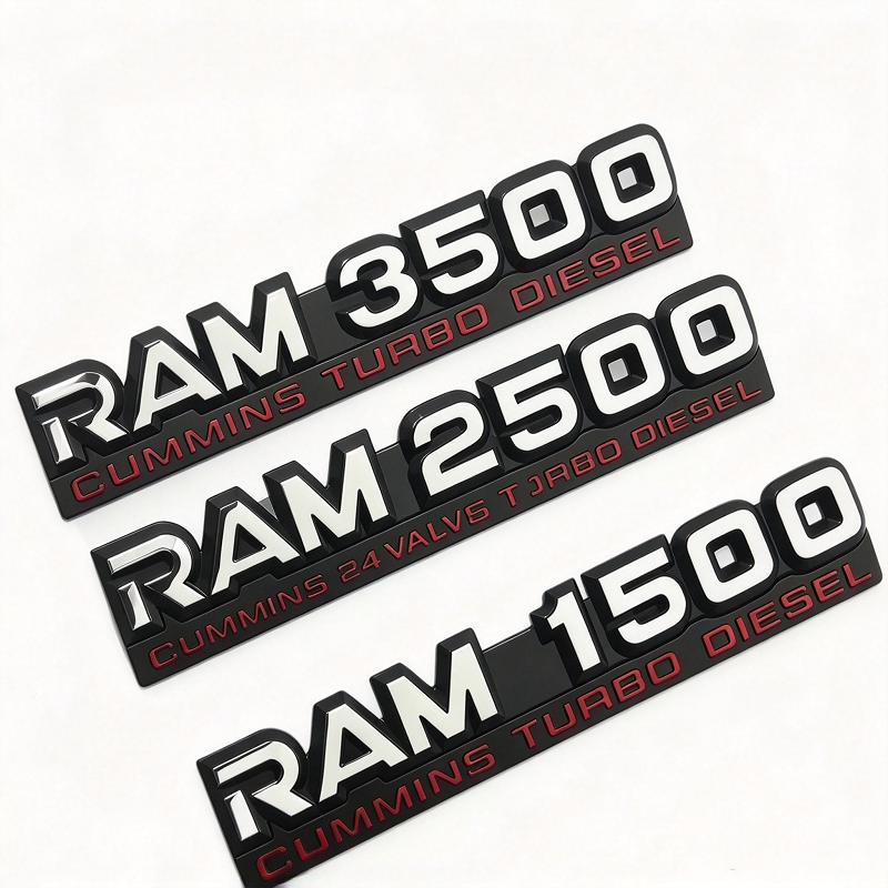2Pcs Dodge Ram 1500 2500 3500 Cummins Turbo Diesel Fender Emblems