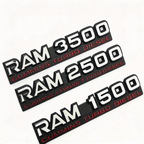 2Pcs Dodge Ram 1500 2500 3500 Cummins Turbo Diesel Fender Emblems