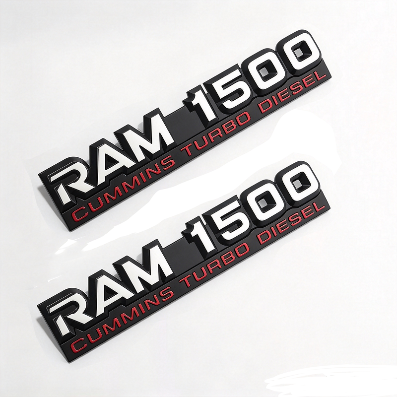 2Pcs Dodge Ram 1500 2500 3500 Cummins Turbo Diesel Fender Emblems