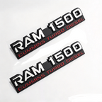 2Pcs Dodge Ram 1500 2500 3500 Cummins Turbo Diesel Fender Emblems
