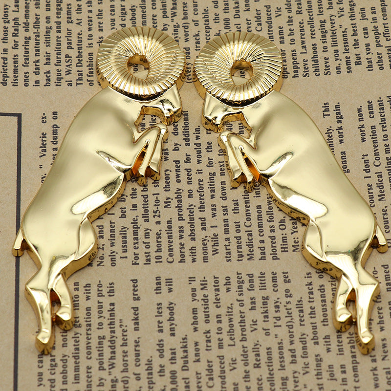 2Pcs 3D Leaping Ram Body Fender Badge Emblem Set.