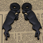 2Pcs 3D Leaping Ram Body Fender Badge Emblem Set.