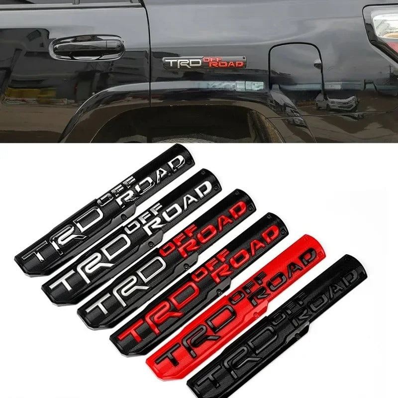 2Pcs TRD Style 3D Side Emblem Set