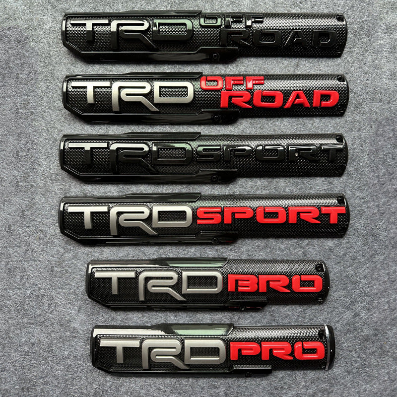 2Pcs TRD Style 3D Side Emblem Set