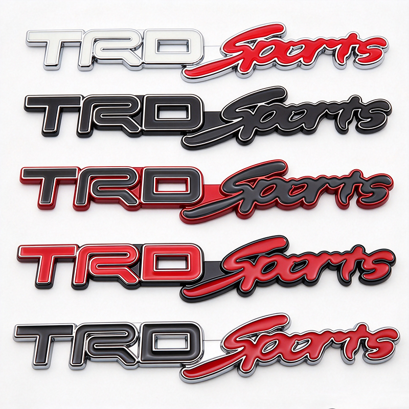1Pc TRD Sports Toyota Racing Development Metal Emblem Badge