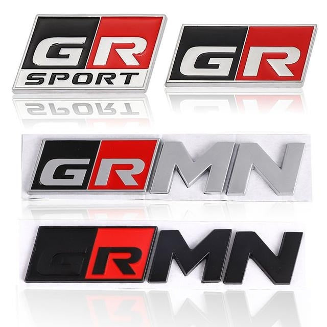 1Pc Toyota Gazoo Racing (GR & GR SPORT) Aluminium Alloy Emblem Badge