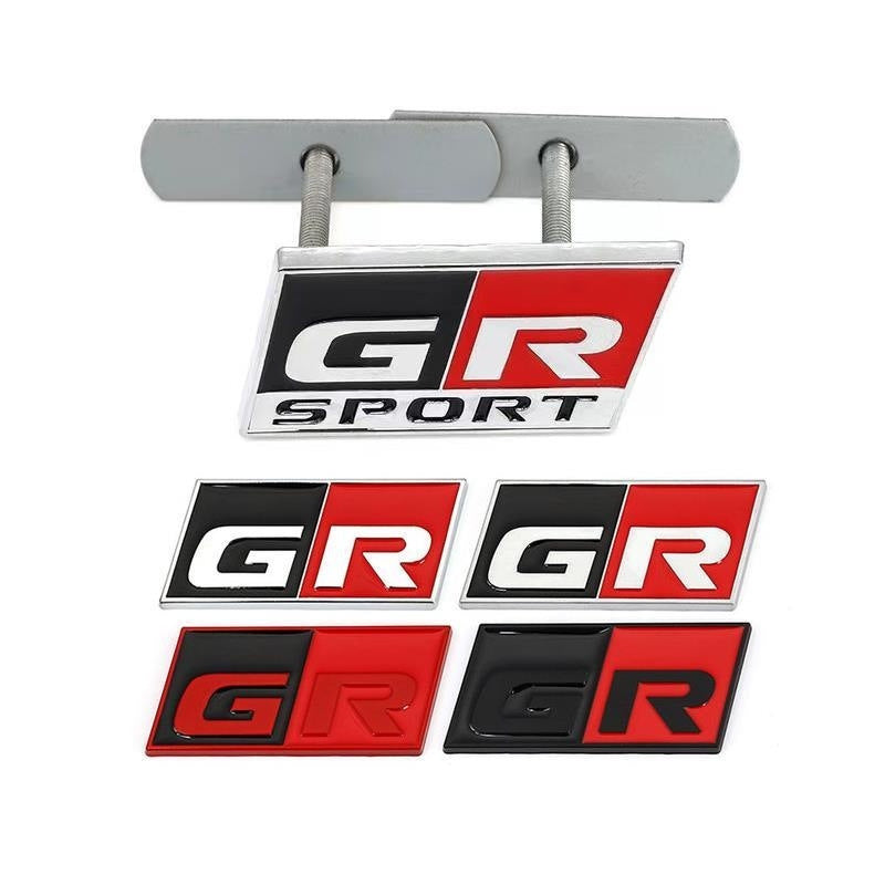 1Pc Toyota Gazoo Racing (GR & GR SPORT) Aluminium Alloy Emblem Badge