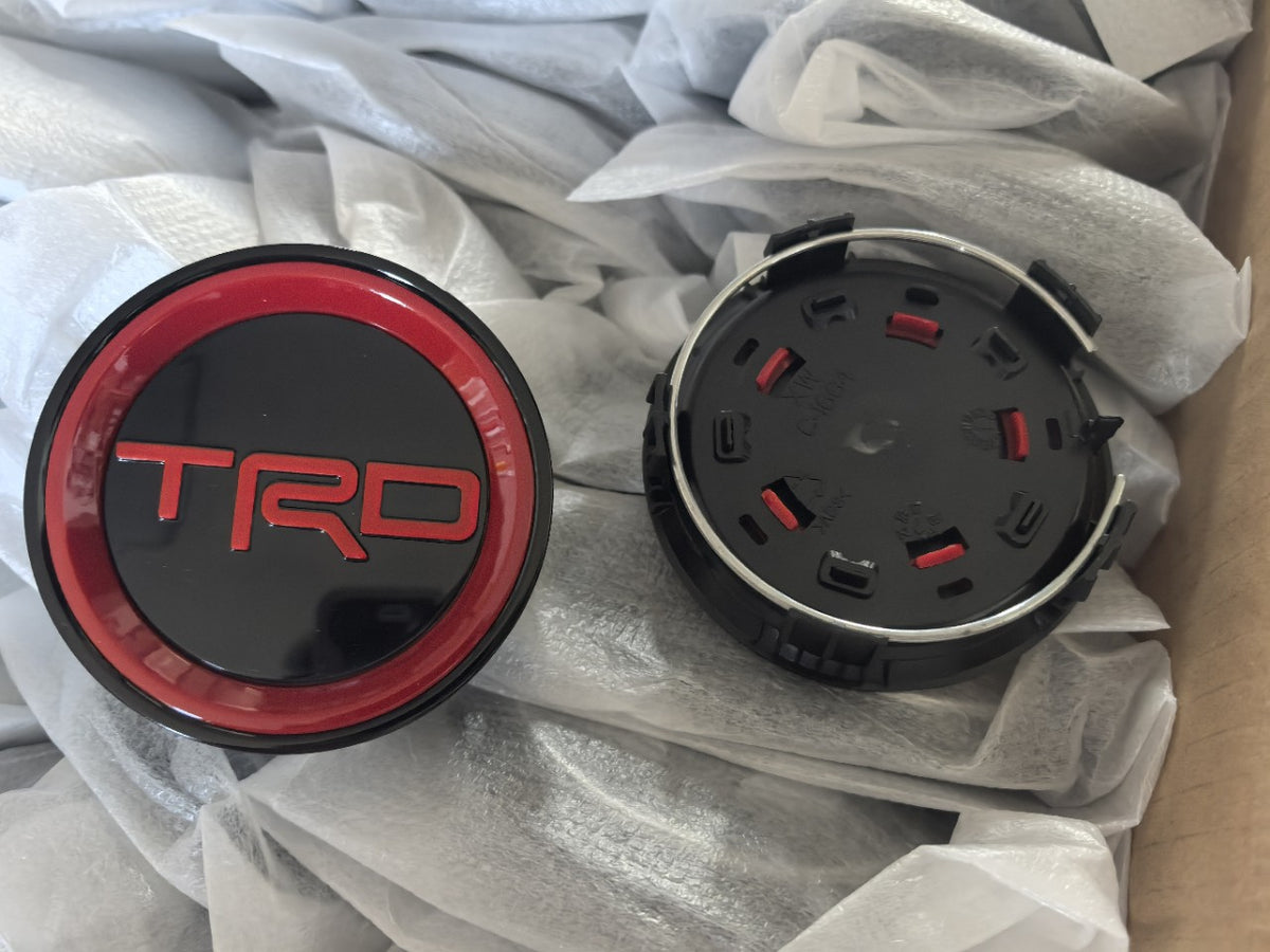 4Pcs Toyota TRD 84mm (3 3/8") Wheel Hub Center Caps PT280-89210-F2