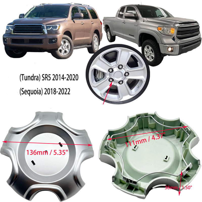 4Pcs 2018 - 2022 Toyota Sequoia 2014 - 2020 Tundra OEM Center Cap P/N 4260B-0C030