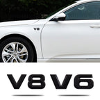 V6 V8 Emblems Badge | 2Pcs