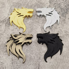 Wolf Head Car Emblem | 2Pcs