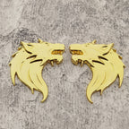 Wolf Head Car Emblem | 2Pcs