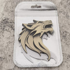 Wolf Head Car Emblem | 2Pcs