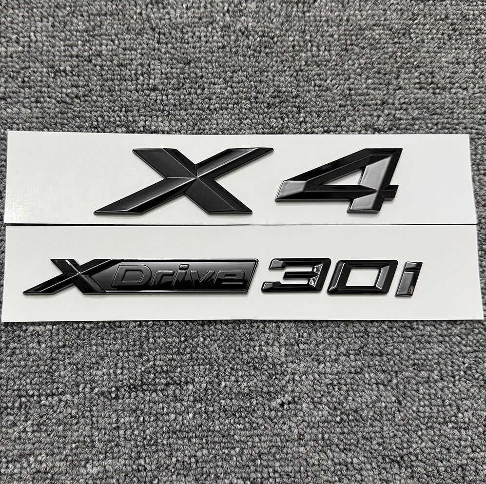 X-Series xDrive Rear Trunk Emblem Sets