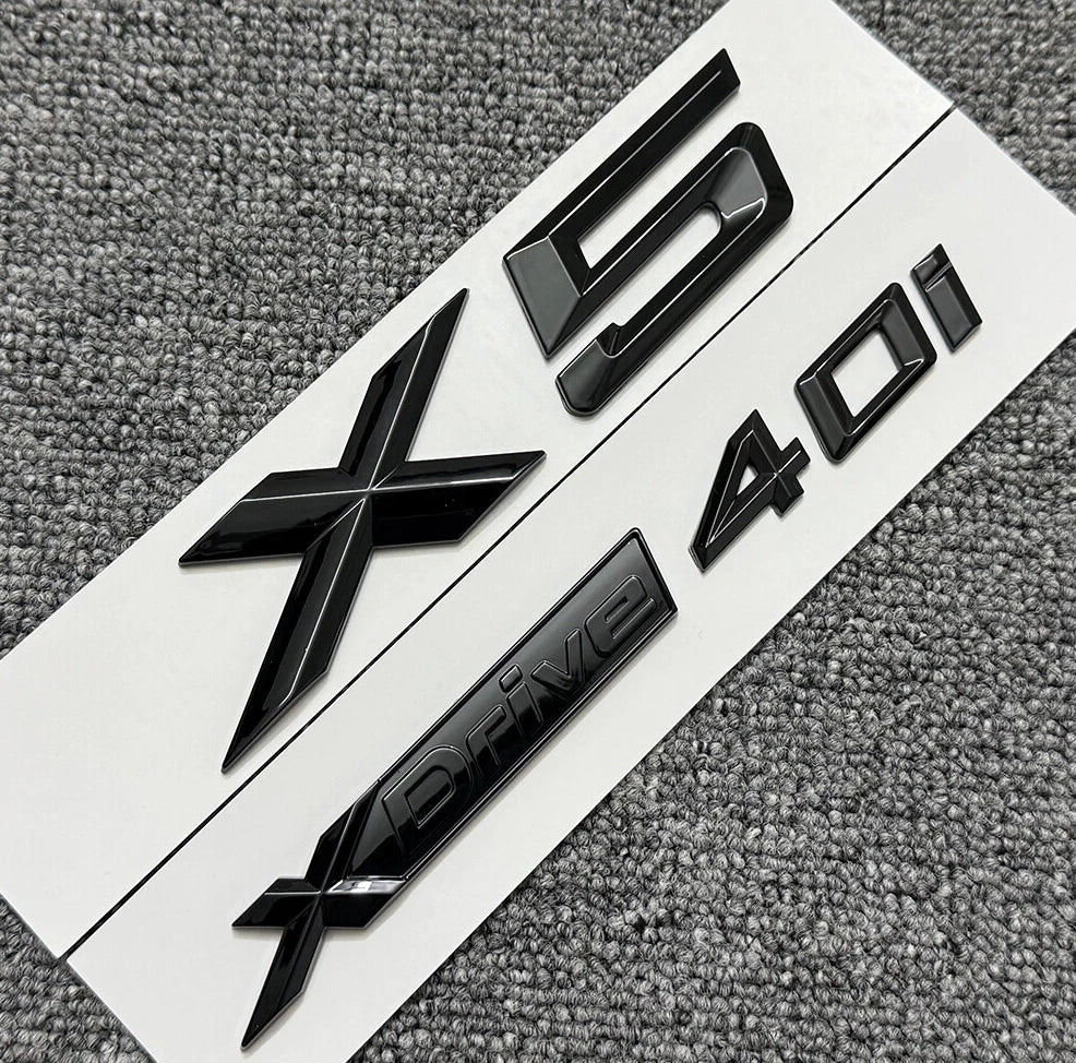 X-Series xDrive Rear Trunk Emblem Sets