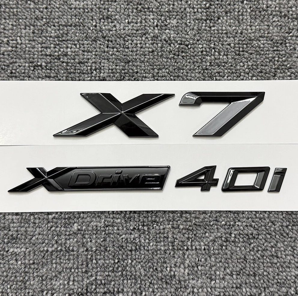 X-Series xDrive Rear Trunk Emblem Sets