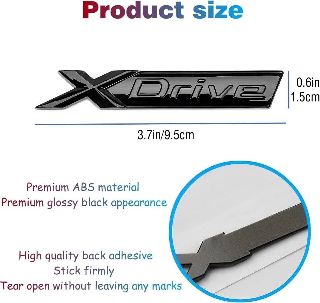 X-Series xDrive Rear Trunk Emblem Sets
