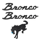 Rear Tailgate / Side Fender Emblem For Bronco 2021-2024 | 3Pcs