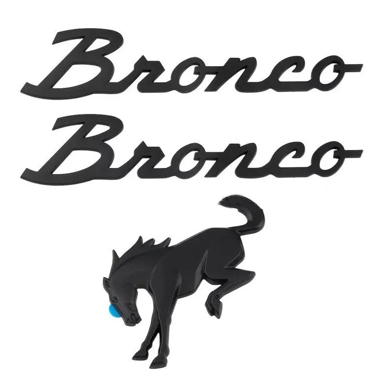 Rear Tailgate / Side Fender Emblem For Bronco 2021-2024 | 3Pcs