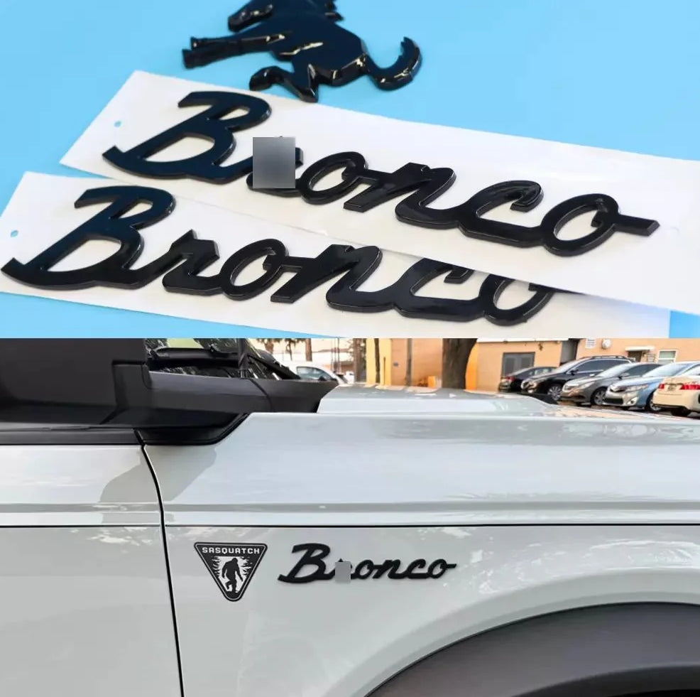 Rear Tailgate / Side Fender Emblem For Bronco 2021-2024 | 3Pcs