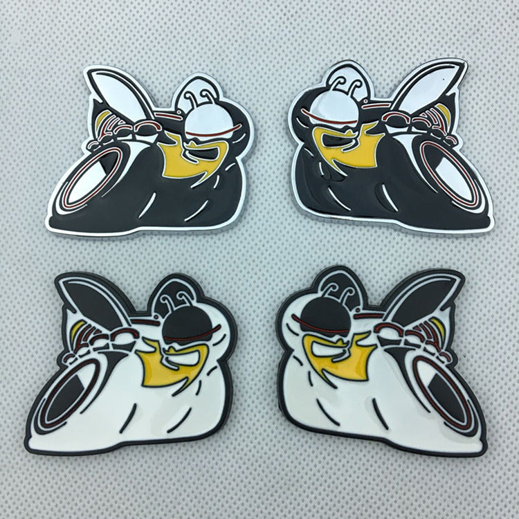 2Pcs Dodge Scat Pack 6.4L Bee Emblems
