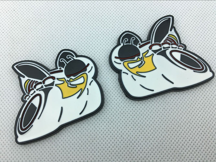 2Pcs Dodge Scat Pack 6.4L Bee Emblems
