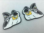 2Pcs Dodge Scat Pack 6.4L Bee Emblems