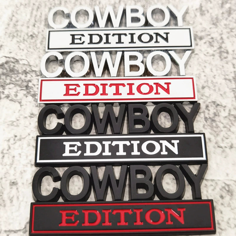 COWBOY EDITION Emblem | 2Pcs