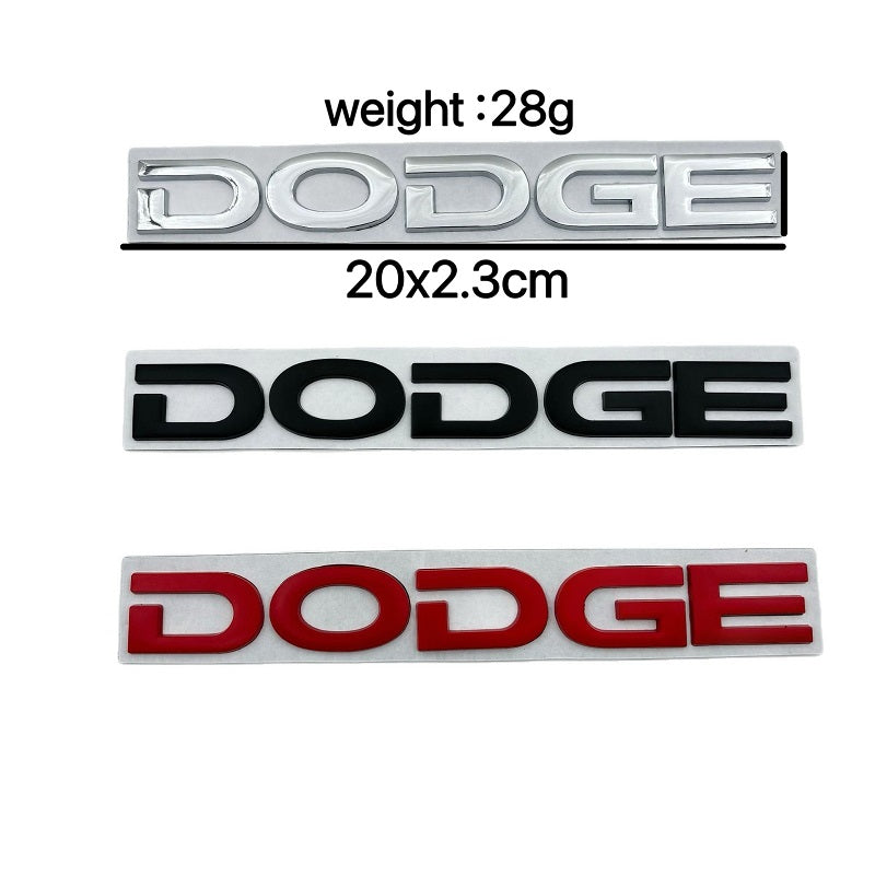1Pc Dodge Metal Letter Emblem Badge