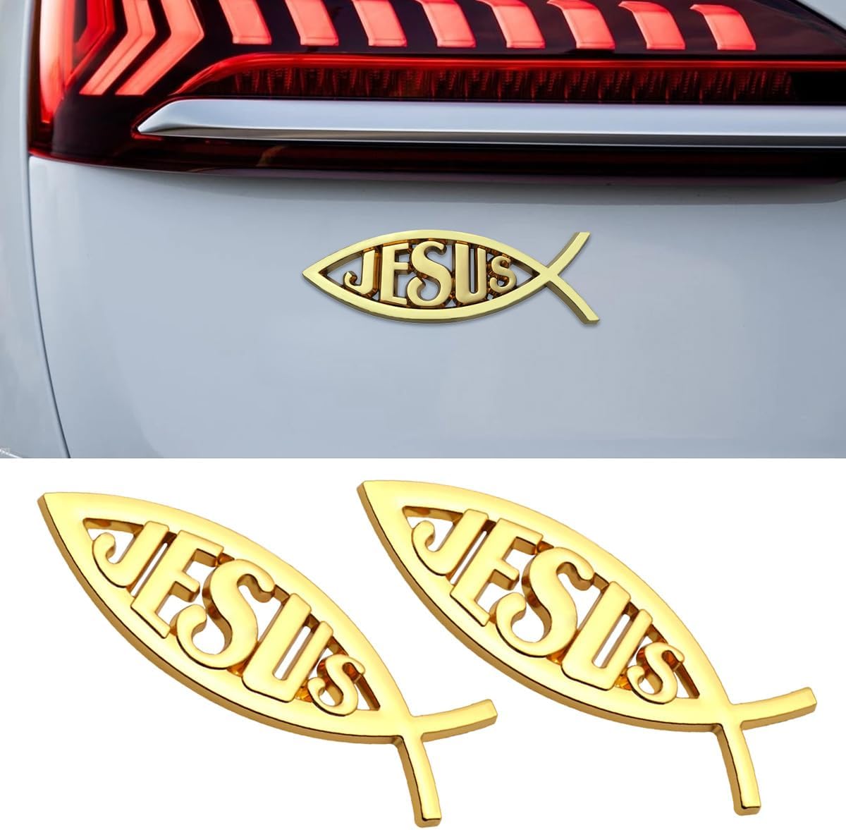 Jesus Fish Decal | 2Pcs