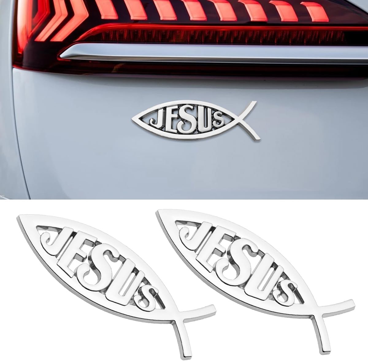 Jesus Fish Decal | 2Pcs