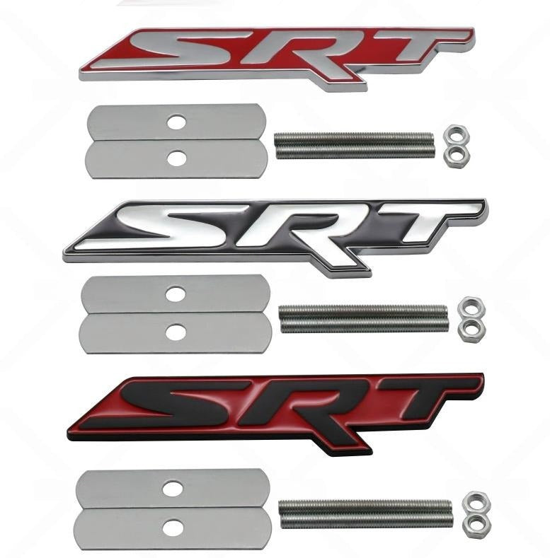 1Pcs SRT Metal Grill Emblem Badge
