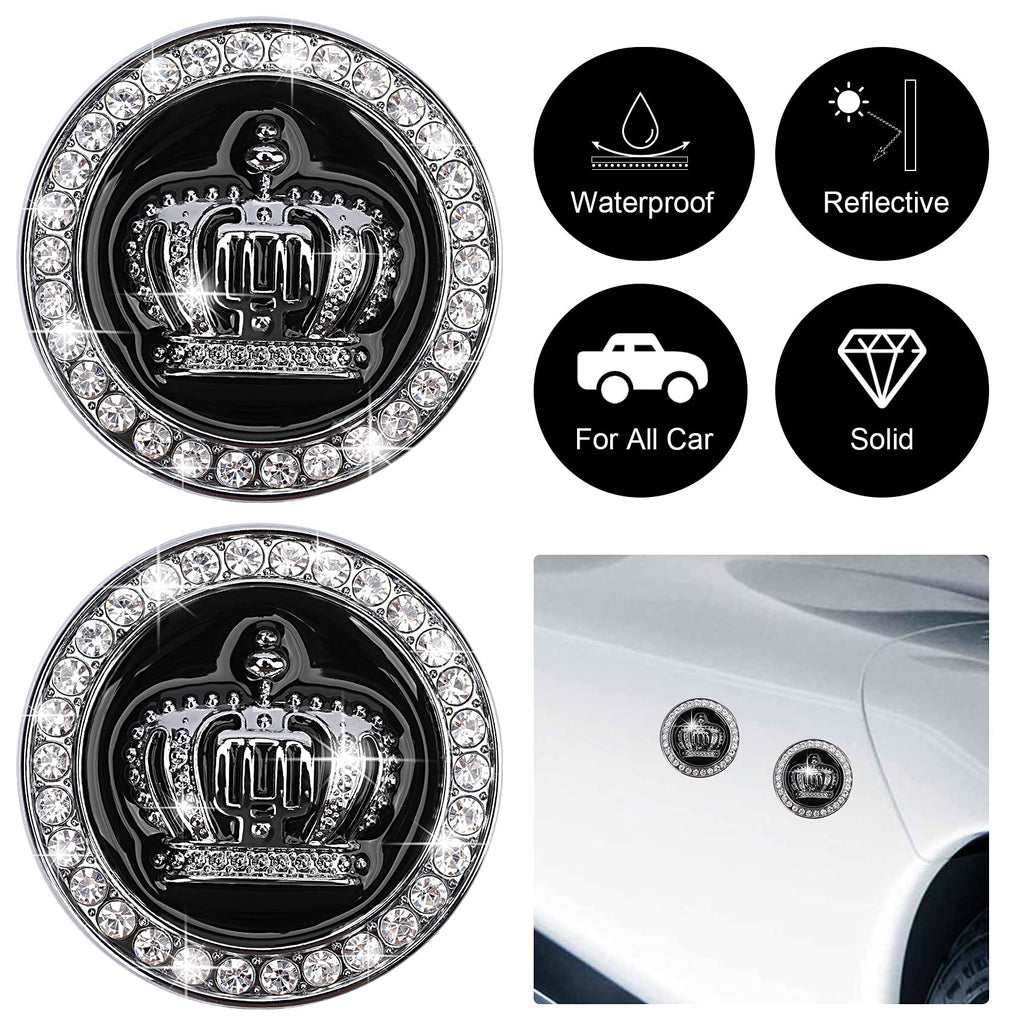 3D Crown Car Emblem | 2Pcs