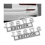 Jesus Edition Car Emblem | 2Pcs