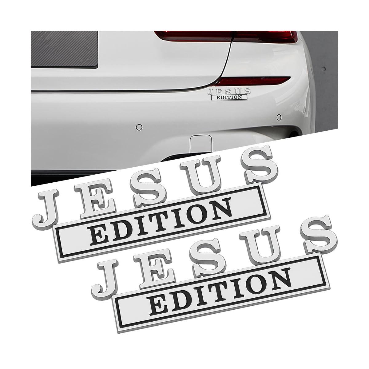 Jesus Edition Car Emblem | 2Pcs