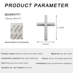 Metal Jesus Christ Cross Badge | 4Pcs