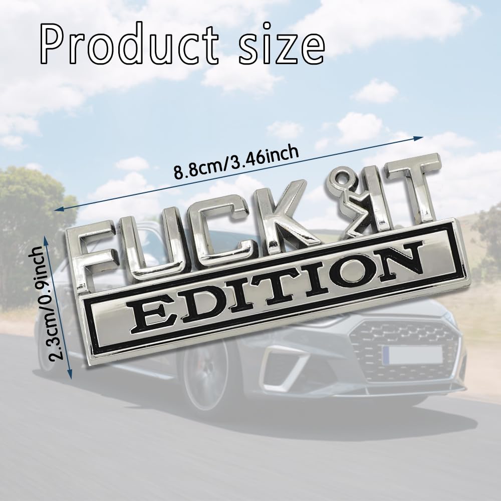 Fuck IT Edition Emblem | 2Pcs
