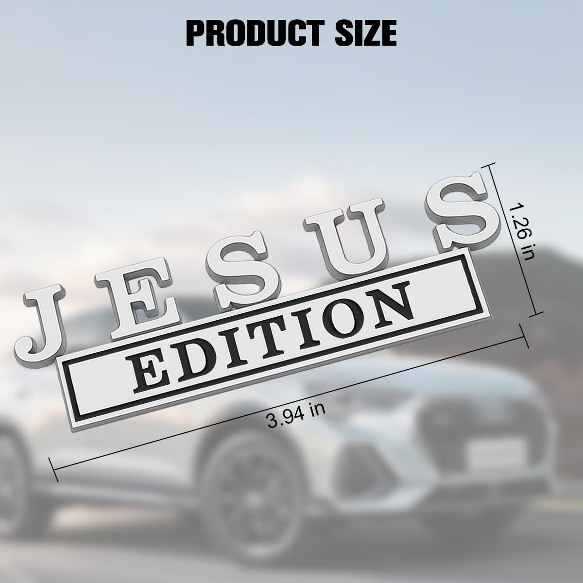 Jesus Edition Car Emblem | 2Pcs