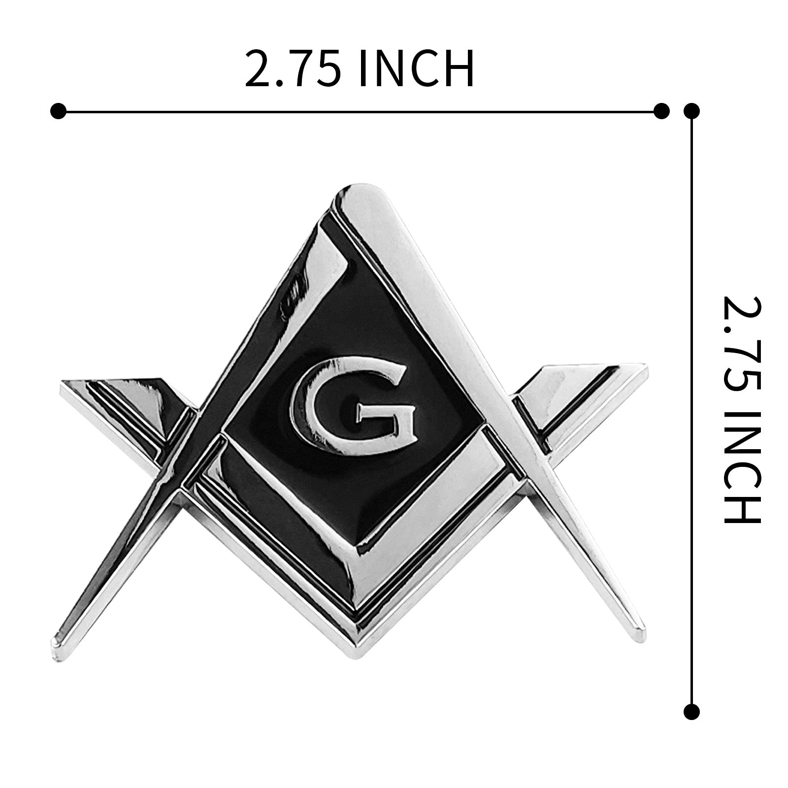 Mason Masonic Car Emblem | 2Pcs