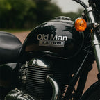 3D Old Man Edition Car Emblem | 2Pcs