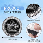3D Crown Car Emblem | 2Pcs