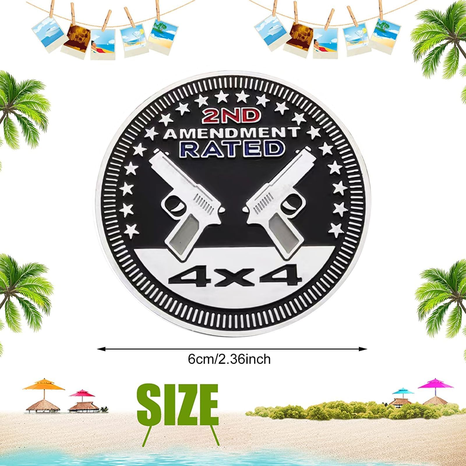 2ND Amendment Rated Emblem | 1Pc